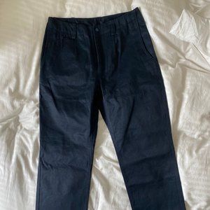 Wide Leg Trouser Size Small Navy